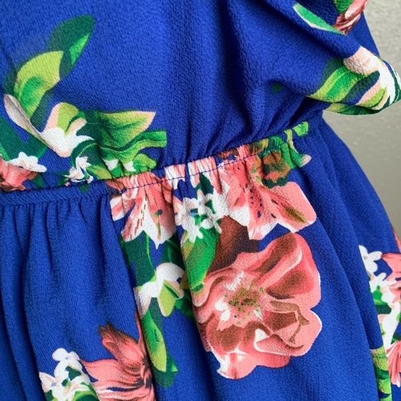 Dream of Me Floral High Low Maxi Dress Size Medium - Picture 13 of 17